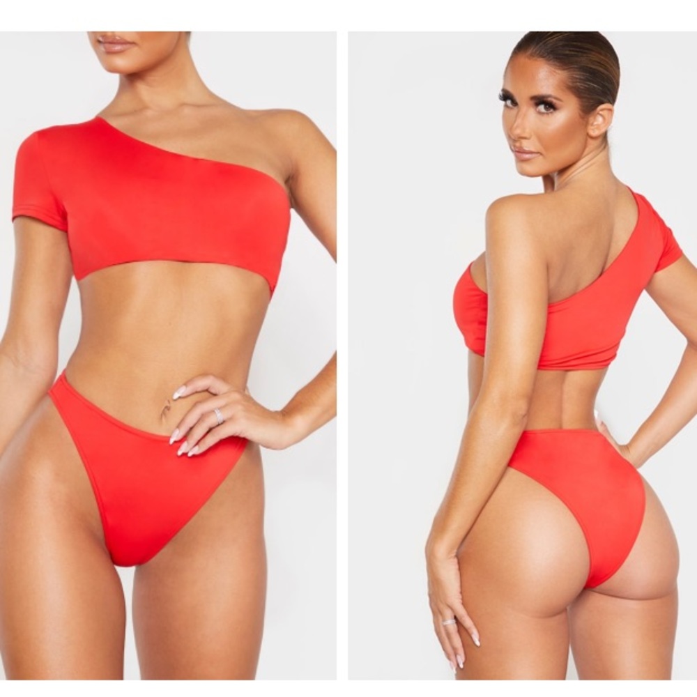 NWT PrettyLittleThing red bikini set